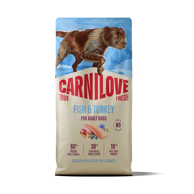 Сухий корм для собак Carnilove True Fresh Fish & Turkey 12 кг (8595602582082) - зображення 1