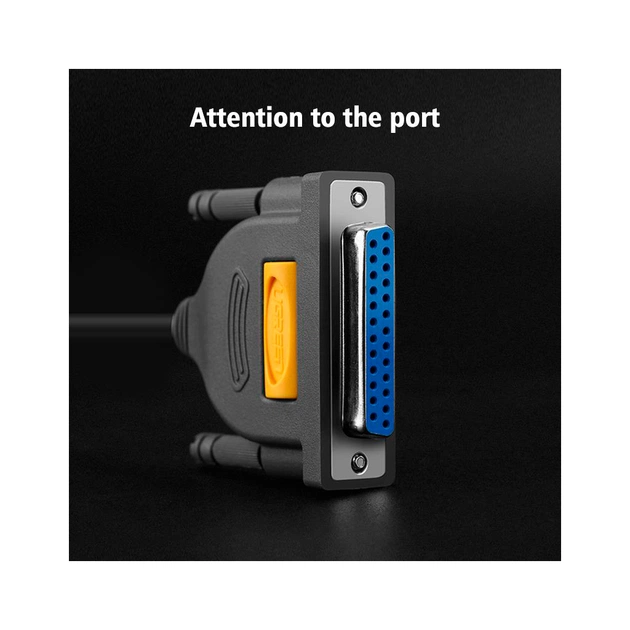 Кабель для принтера USB 2.0 to DB25 2.0m US167 black Ugreen (20224) - picture 11