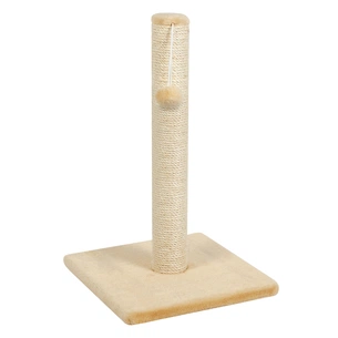 Дряпка (кігтеточка) для котів Природа Д00 стовпчик 53 см "ДЖУТ" (бежевий) (4823082425273) зображення 1