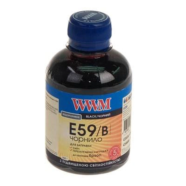 Чернила WWM EPSON StPro 7700/9700/R2400 200г Black (E59/B) - изображение 1