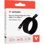 Дата кабель USB-C to USB-C 1.2m Magnetic 60W black Verbatim (31859) - уменьшенное изображение 3