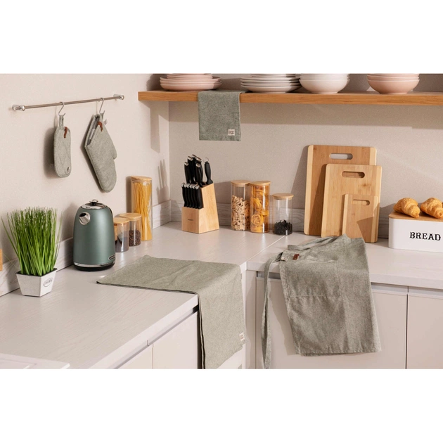 Кухонна прихватка Ardesto Oliver зелений 20х20см, 100% бавовна (ART04OG) - picture 6