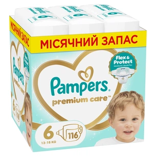 Підгузки Pampers Premium Care Розмір 6 (13-18 кг) 116 шт (8006530223744) зображення 1