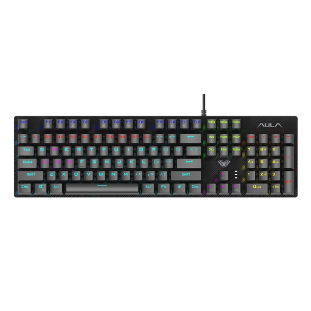 Клавіатура Aula Retribution Mechanical Keyboard EN/RU Blue switch (6948391240329) - зображення 1
