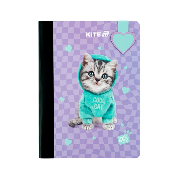 Блокнот Kite с магнитной закладкой Studio Pets А5, 60 листов, клетка (SP25-192) - изображение 1