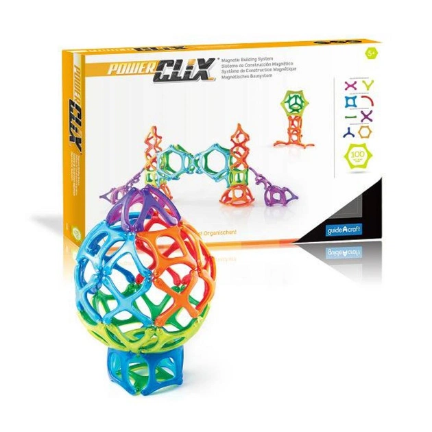 Конструктор Guidecraft PowerClix Organics 100 деталей (G9433) - изображение 1