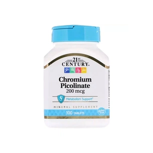 Мінерали 21st Century Хром Пиколинат, 200 мкг, 100 таблеток (CEN-21368) зображення 1