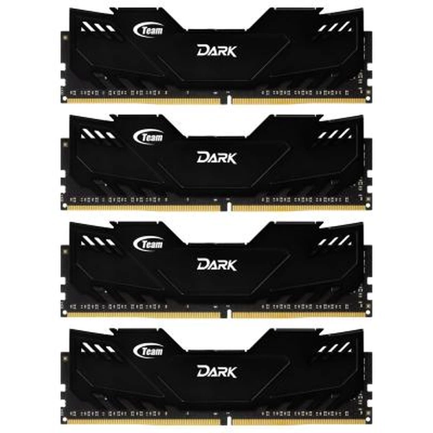 Модуль пам'яті для комп'ютера DDR4 32GB (4x8GB) 2800 MHz Dark Series Team (TDKED432G2800HC16AQC01) - зображення 1