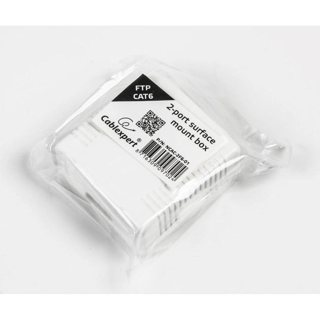 Комп'ютерна розетка Cablexpert RJ45x2 FTP, cat.6 (NCAC-2F6-01) - зображення 4