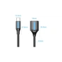Переходник OTG USB 2.0 AF to USB-C 0.15m black Vention (CCSBB) - уменьшенное изображение 2