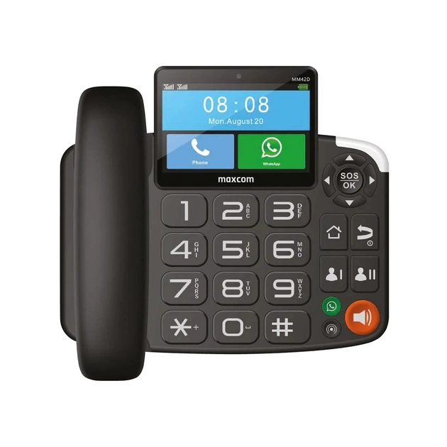 Мобільний телефон Maxcom Comfort MM42D SE 4G Black - зображення 1