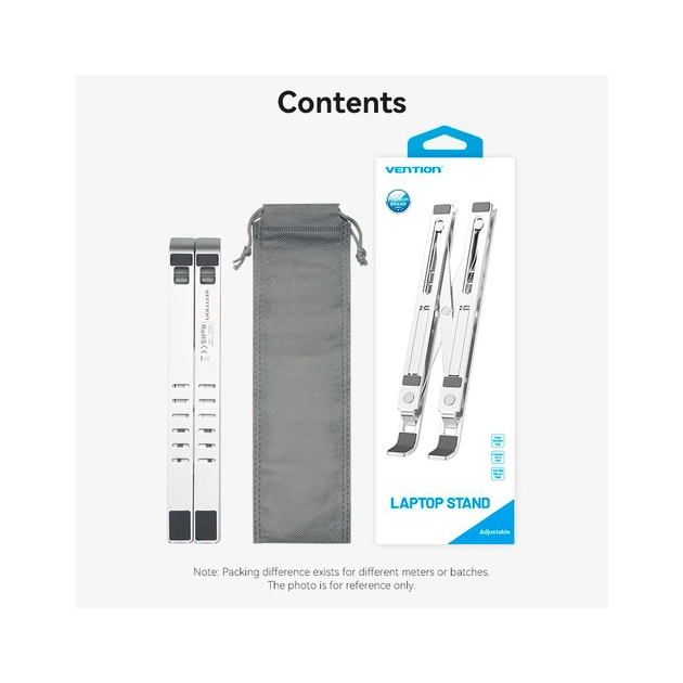 Підставка до ноутбука Vention Laptop X-type Stand Silver Aluminum Alloy (KDMI0) - picture 12