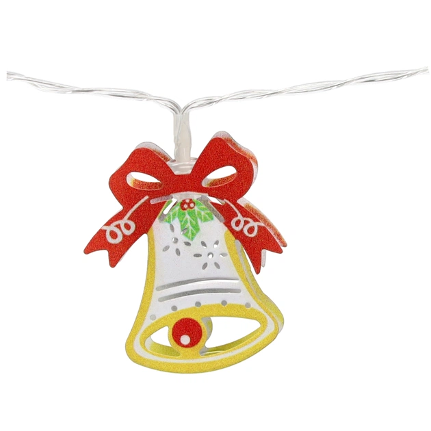 Гірлянда Chomik Новорічні атрибути 10 LED теплий білий, IP20, 2хАА (5900779854024) - picture 7