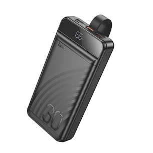 Батарея універсальна HOCO 30000mAh Element PD/20W, QC/22.5W, LED Lamp, Black (J123B / 714735) зображення 1