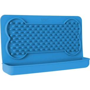 Посуд для собак Dexas Килимок для злизування ласощів горизонтальний (блакитний) (0084297309985) зображення 1