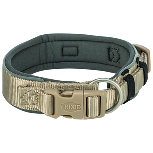 Нашийник для тварин Trixie Premium екстраширокий L 46-55 см 50 мм пісочно-сірий (4053032677531) зображення 1