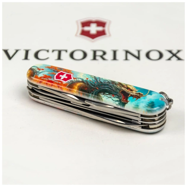 Ніж Victorinox Huntsman Zodiac 91 мм Бойовий дракон (1.3713.7_Z3230p) - picture 6