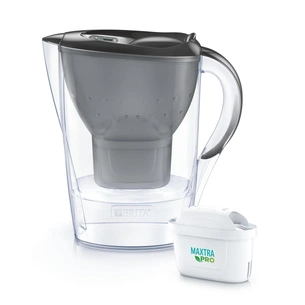 Фільтр-глечик Brita Marella Memo MXPro 2.4л (1.4л води) з фільтр-картриджем, графіт (1052794) изображение 1