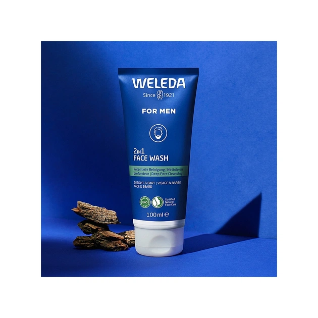 Гель для вмивання Weleda For Men 2 в 1 Для обличчя і бороди 100 мл (4001638589567) - picture 3