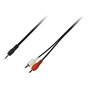Кабель мультимедійний Jack 3.5mm M to 2xRCA M 3.0m Piko (1283126473906) - зменшене зображення 1