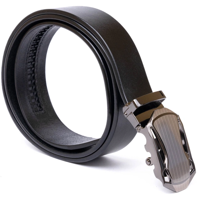 Ремінь Vintage Чоловічий з пряжкою автомат Чорний (20355) - зображення 3