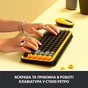 Клавіатура Logitech POP Keys Wireless Mechanical Keyboard Blast Yellow (920-010716) - зменшене зображення 4