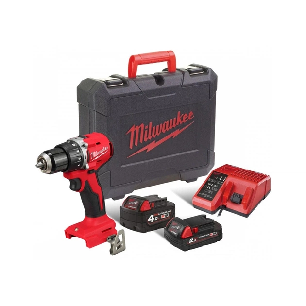 Шуруповерт Milwaukee ударний М18 BLPDRC-422С, 60Нм, 2Ah+4Ah, кейс (4933492825) - picture 1