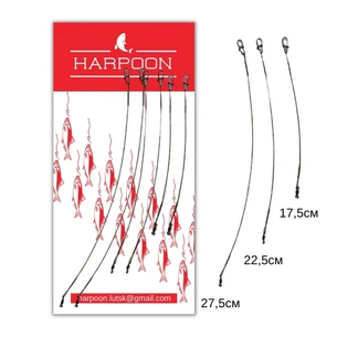 Поводок Harpoon Набір плетениx (15,20,25см по 2шт) коричневий 6шт (2700000042274) изображение 1
