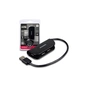 Концентратор AXAGON USB 2.0 to 4xUSB 2.0 0.2m black (HUE-X4B) - зменшене зображення 2