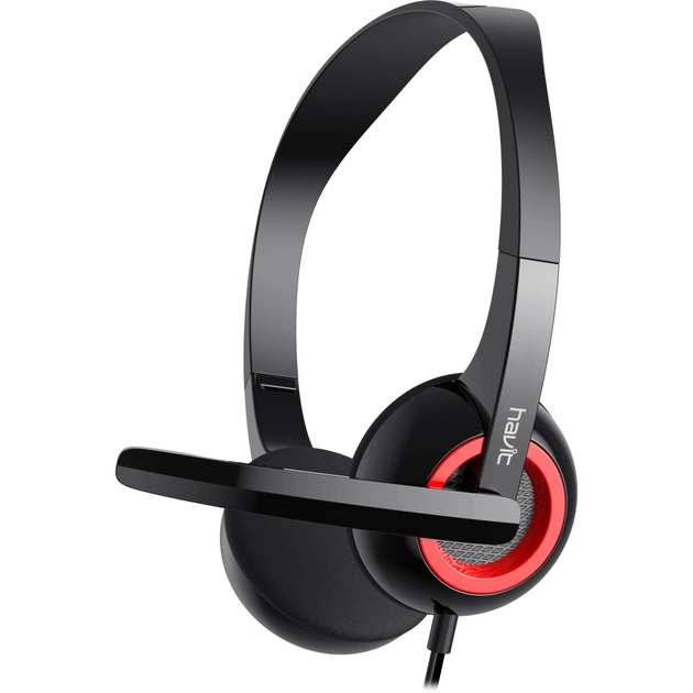 Навушники Havit HV-H202D Black/Red (6939119033705) - изображение 1