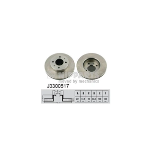 Гальмівний диск Nipparts J3300517 зображення 1
