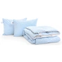 Ковдра MirSon Набір №2147 Bio-Blue Зима 50% пух 220х240 + подушки (2200003024746) - зменшене зображення 3