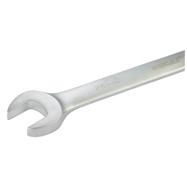 Ключ Sigma ріжково-накидний з тріскачкою 24мм CrV polished (6022241) - picture 4