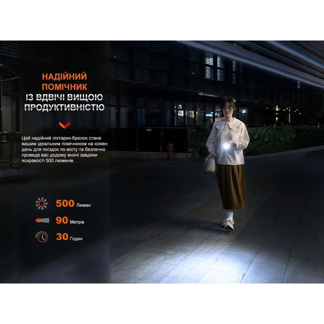 Фонарь Fenix E03R V2.0 Blue (E03RV20BL) - изображение 6