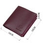 Гаманець Grande Pelle Бордовий (11518) - зменшене зображення 4
