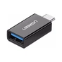 Перехідник OTG USB 3.0 AF to USB-C US173 black Ugreen (20808) - зменшене зображення 2