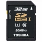 Карта пам'яті Toshiba 32Gb SDHC UHS-I class 10 (SD-T032UHS1(BL5) - зменшене зображення 1