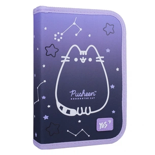 Пенал Yes Pusheen Stellar HP твердий одинарний з двома клапанами (533626) зображення 1