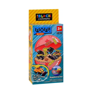 Конструктор iBlock сюрприз Wow block Будівництво (PL-920-14) зображення 1