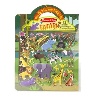 Набір для творчості Melissa&Doug Об'ємні багаторазові наліпки Сафарі (MD9106) зображення 1