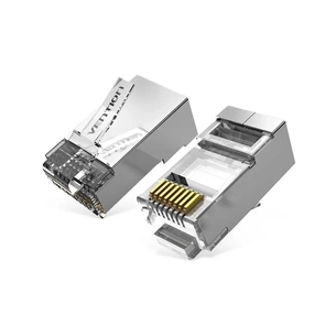 Конектор RJ45 FTP Cat.6 Modular 10 шт. Vention (IDFR0-10) изображение 1