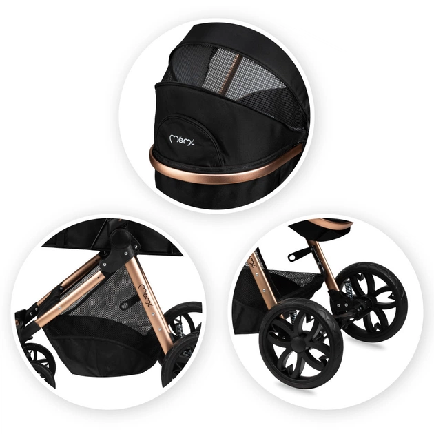 Коляска MoMi 2 в 1 Limuru Black (WOSP00029) - picture 10