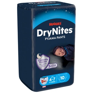 Підгузки Huggies DryNites для хлопчиків 4-7 років 10 шт (5029053527574) зображення 1