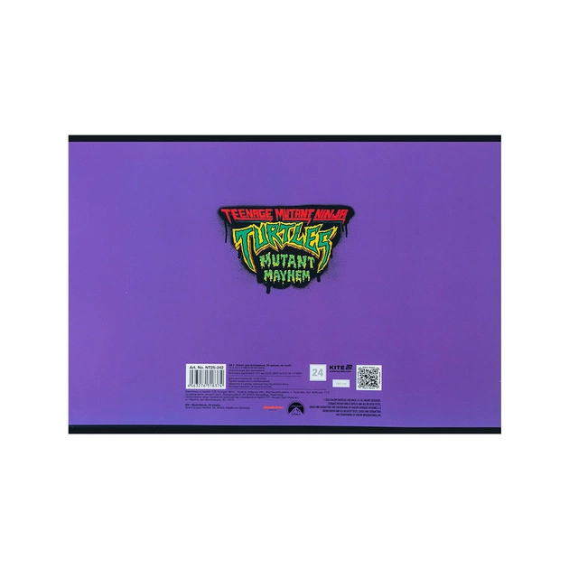 Альбом для малювання Kite Ninja Turtles, 24 аркуша (NT25-242) - зображення 10