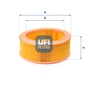 Повітряний фільтр для автомобіля UFI 30.917.01 - зменшене зображення 1