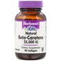Вітамін Bluebonnet Nutrition Натуральний бета-каротин, Beta Carotene 25,000МЕ, 90 гелевих (BLB-00316) - зменшене зображення 1