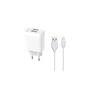 Зарядний пристрій XO L57 2.4A/2USB + lightning (XO-L57-LGHT) - зменшене зображення 1