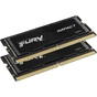 Модуль пам'яті для ноутбука SoDIMM DDR5 32GB (2x16GB) 5600 MHz Impact Black Kingston Fury (ex.HyperX) (KF556S40IBK2-32) - зменшене зображення 3