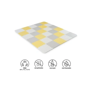 Дитячий килимок Kinderkraft пазл Luno Yellow, 30 элементов (5902533913602) зображення 1
