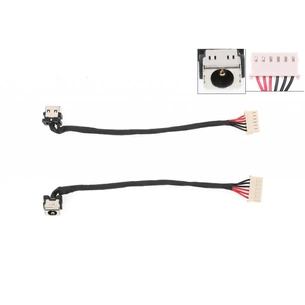 Роз'єм живлення ноутбука з кабелем ASUS PJ1059 (5.5mm x 2.5mm), 6-pin, 14 см (A49113) зображення 1